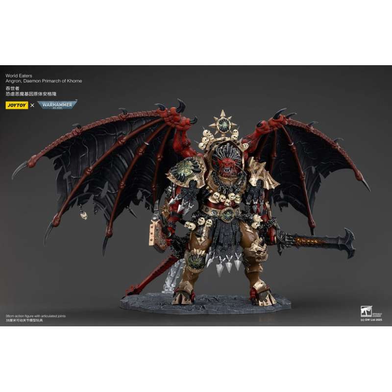 SPOTT-GR Warhammer 40k - Φιγούρα Δράσης World Eaters Angron Daemon Primarch of Khorne Μεγέθους 48cm