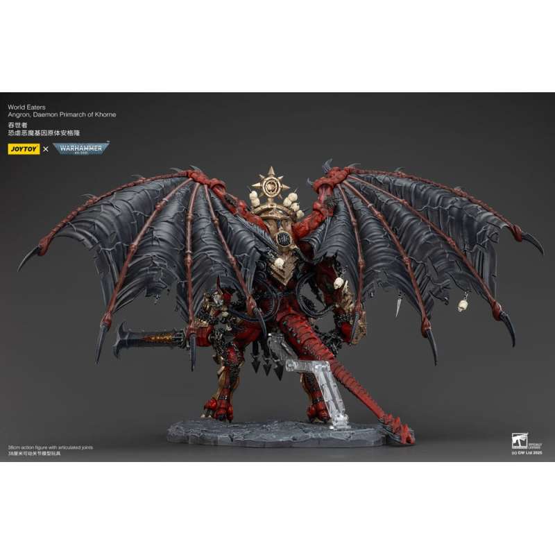 SPOTT-GR Warhammer 40k - Φιγούρα Δράσης World Eaters Angron Daemon Primarch of Khorne Μεγέθους 48cm