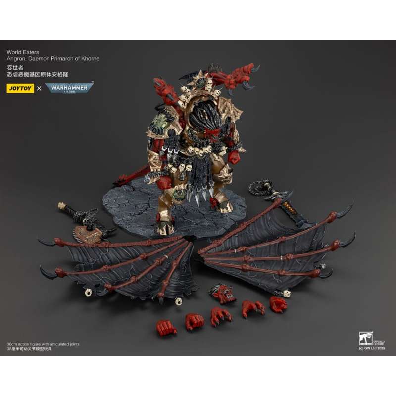 SPOTT-GR Warhammer 40k - Φιγούρα Δράσης World Eaters Angron Daemon Primarch of Khorne Μεγέθους 48cm