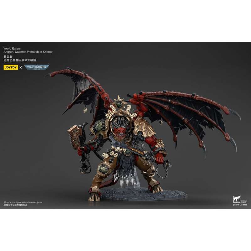 SPOTT-GR Warhammer 40k - Φιγούρα Δράσης World Eaters Angron Daemon Primarch of Khorne Μεγέθους 48cm