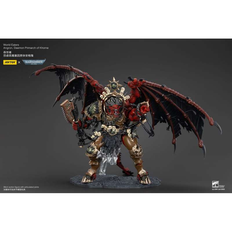 SPOTT-GR Warhammer 40k - Φιγούρα Δράσης World Eaters Angron Daemon Primarch of Khorne Μεγέθους 48cm