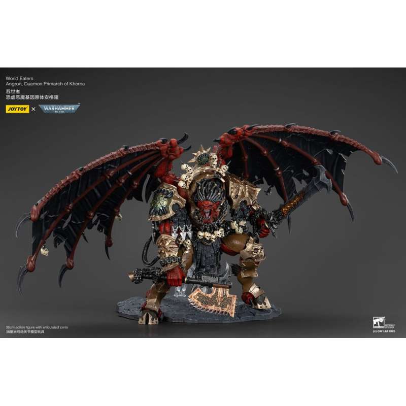 SPOTT-GR Warhammer 40k - Φιγούρα Δράσης World Eaters Angron Daemon Primarch of Khorne Μεγέθους 48cm