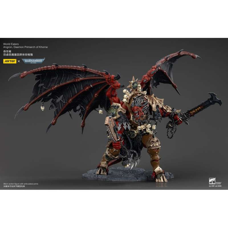 SPOTT-GR Warhammer 40k - Φιγούρα Δράσης World Eaters Angron Daemon Primarch of Khorne Μεγέθους 48cm