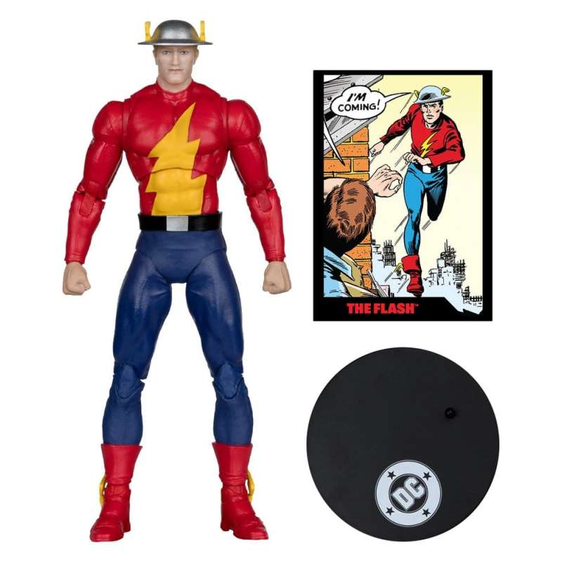SPOTT-GR DC Direct Page Punchers - Φιγούρα Δράσης The Flash Jay Garrick (The Flash #123) (Red Platinum Edition) Μεγέθους 18cm