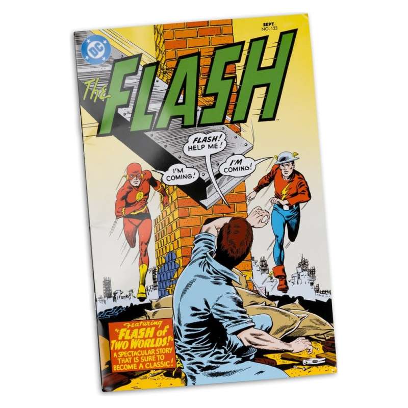 SPOTT-GR DC Direct Page Punchers - Φιγούρα Δράσης The Flash Jay Garrick (The Flash #123) (Red Platinum Edition) Μεγέθους 18cm
