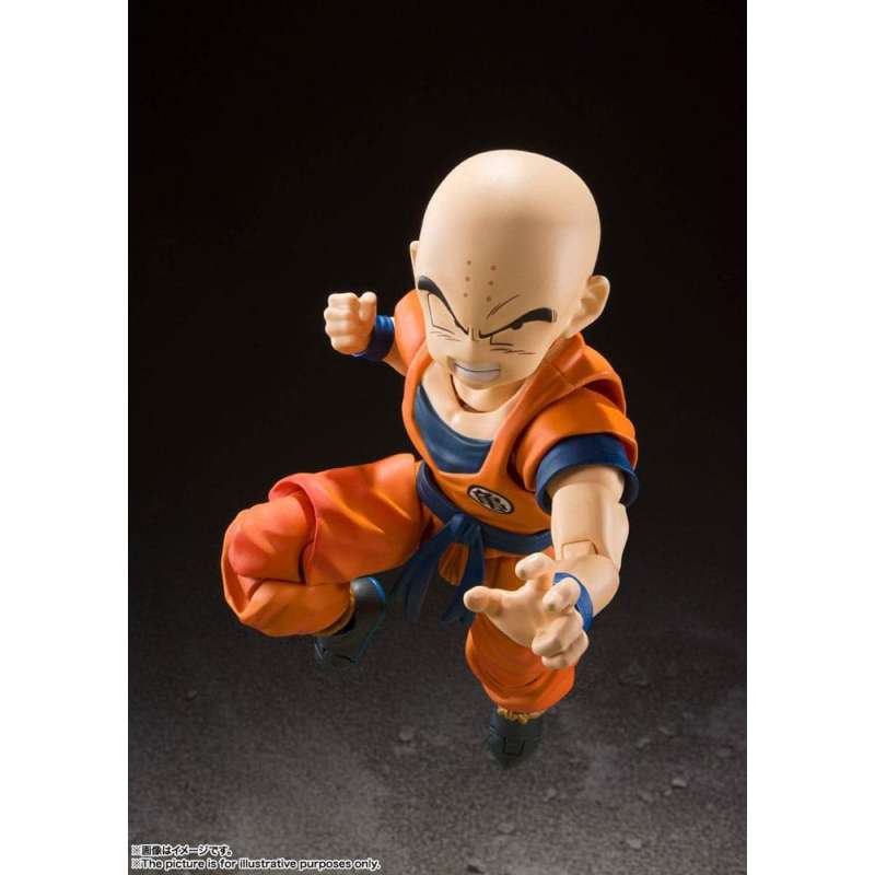 SPOTT-GR Dragon Ball Z S.H. Figuarts - Φιγούρα Δράσης Krillin-Earth's Strongest Man Μεγέθους 12cm