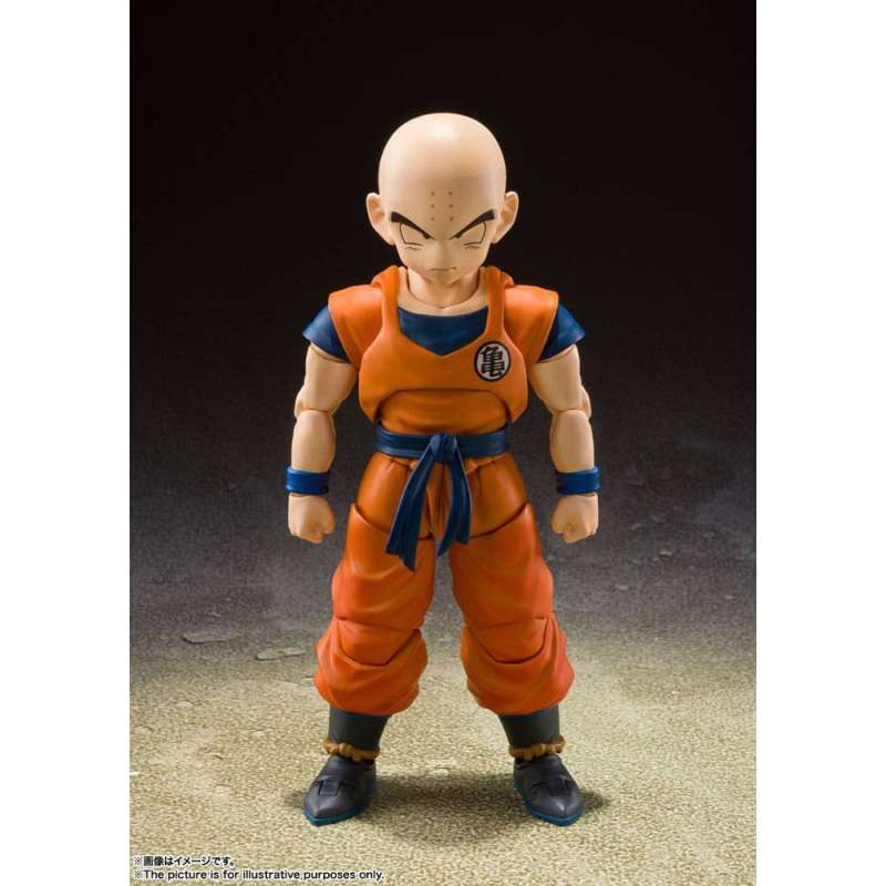 SPOTT-GR Dragon Ball Z S.H. Figuarts - Φιγούρα Δράσης Krillin-Earth's Strongest Man Μεγέθους 12cm