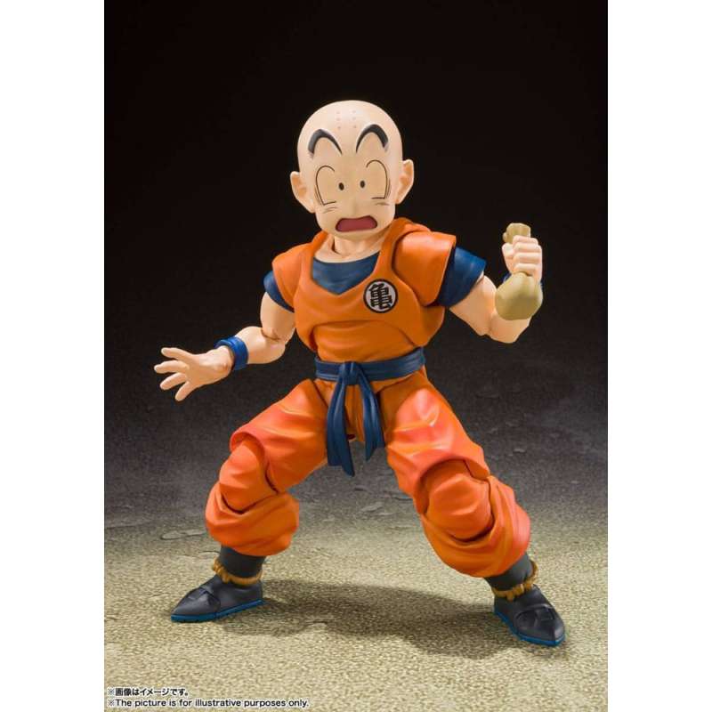 SPOTT-GR Dragon Ball Z S.H. Figuarts - Φιγούρα Δράσης Krillin-Earth's Strongest Man Μεγέθους 12cm