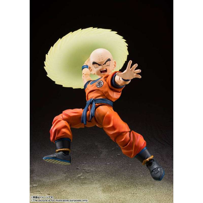 SPOTT-GR Dragon Ball Z S.H. Figuarts - Φιγούρα Δράσης Krillin-Earth's Strongest Man Μεγέθους 12cm