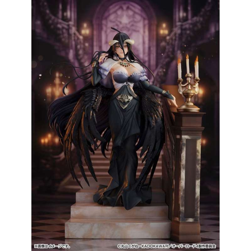 SPOTT-GR Overlord Shibuya Scramble - Φιγούρα PVC (Αναλογία 1/7) Albedo Jet Black Dress Ver. Μεγέθους 28cm