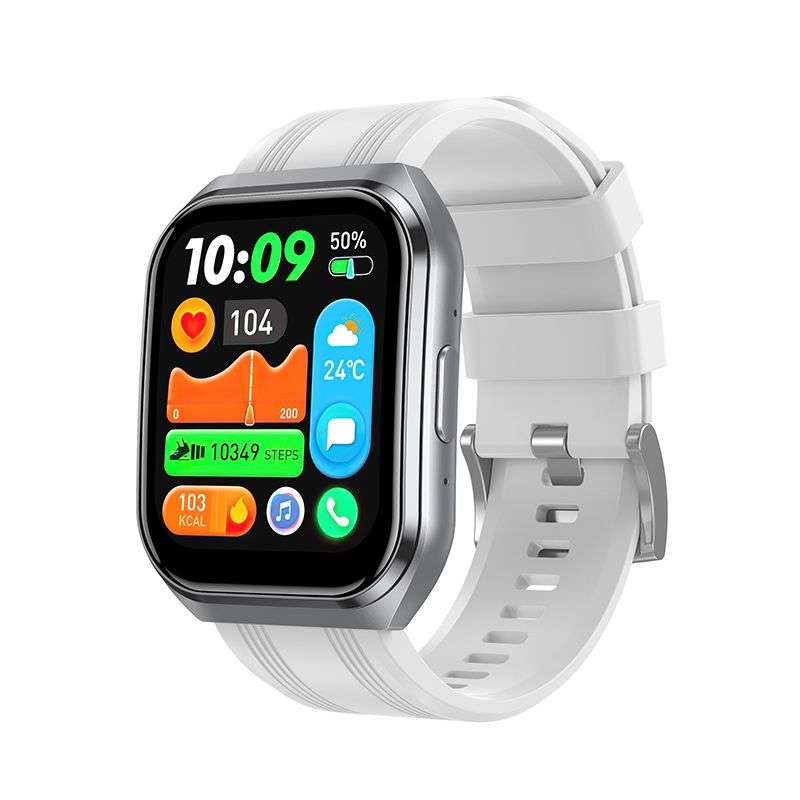 SPOTT-GR Hoco Y44 - Αδιάβροχο Smartwatch με Δυνατότητα Κλήσεων σε Ασημί Χρώμα