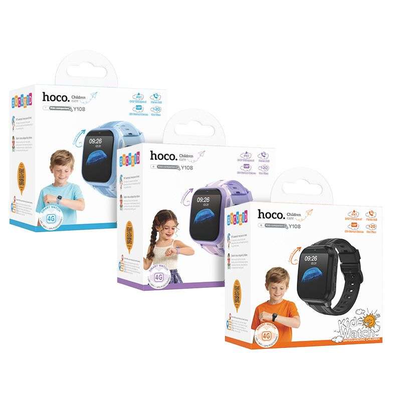 SPOTT-GR Hoco Y108 - Παιδικό Smartwatch με Υποδοχή SIM και Δυνατότητα Κλήσεων σε Μπλε Χρώμα