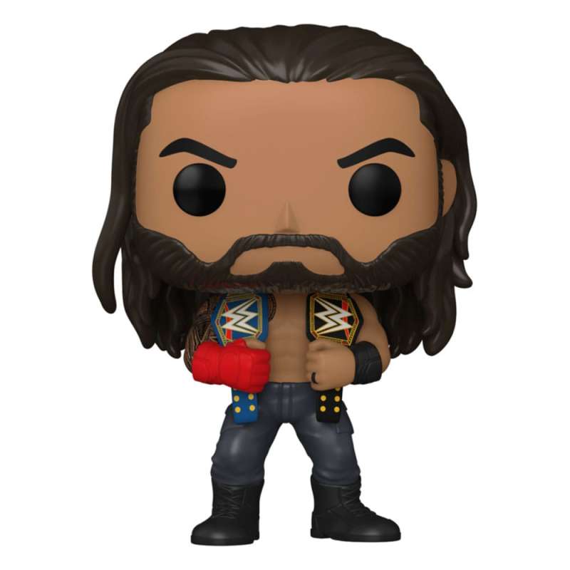 SPOTT-GR WWE POP! - Φιγούρα Βινυλίου Roman Reigns w/Belts Μεγέθους 9cm