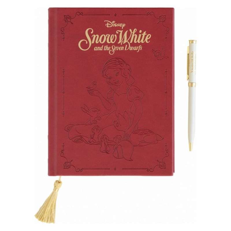 SPOTT-GR Snow White - Premium Σημειωματάριο Χιονάτη Μεγέθους A5 Σετ με Στυλό σε Κόκκινο Χρώμα