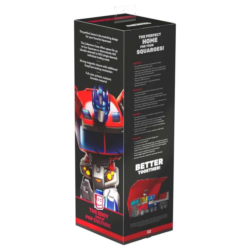 SPOTT-GR Squaroes Collectors Case 400 Squaroe Transformers - Optimus Prime Truck