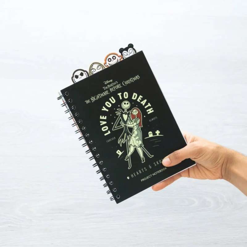 SPOTT-GR The Nightmare Before Christmas Project - Σημειωματάριο (Μεγέθους A5) σε Μαύρο Χρώμα