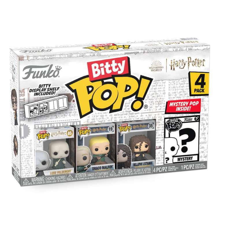 SPOTT-GR Harry Potter Bitty POP! - Φιγούρα Βινυλίου Voldemort Μεγέθους 2.5cm (4-Pack)