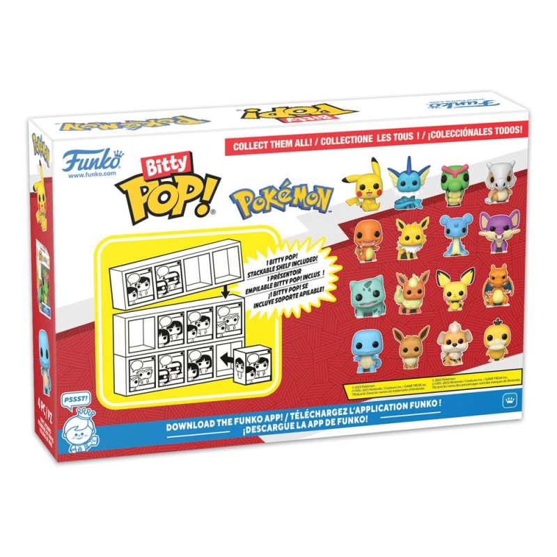 SPOTT-GR Pokémon Bitty POP! - Φιγούρες Βινυλίου Series 3 Μεγέθους 2cm (4-Pack)