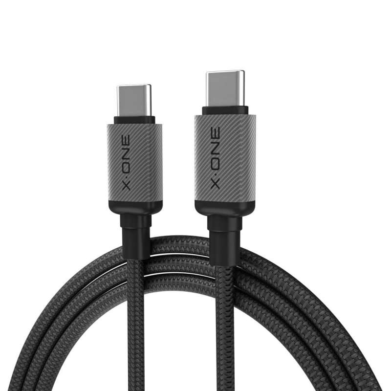 SPOTT-GR X-ONE TitanFlex - Καλώδιο Φόρτισης Type-C σε Type-C (5A 240W) 1.2m σε Μαύρο Χρώμα
