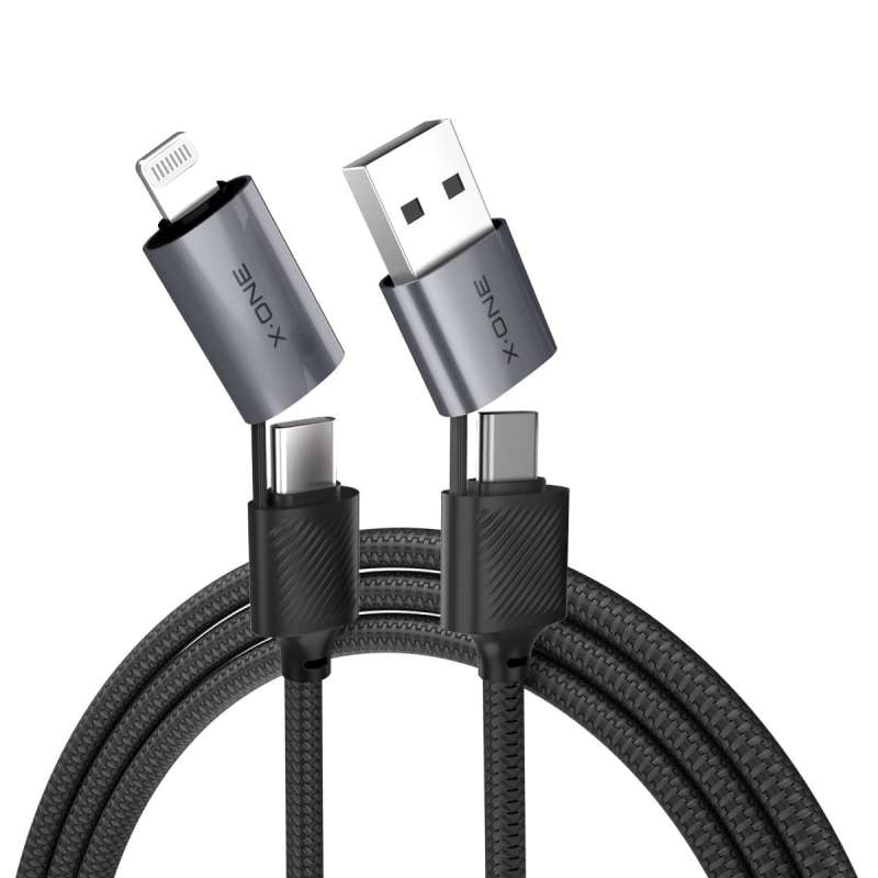 SPOTT-GR X-ONE QuantumFlex - Καλώδιο Φόρτισης Type-C σε Type-C 60W 1.2m σε Μαύρο Χρώμα