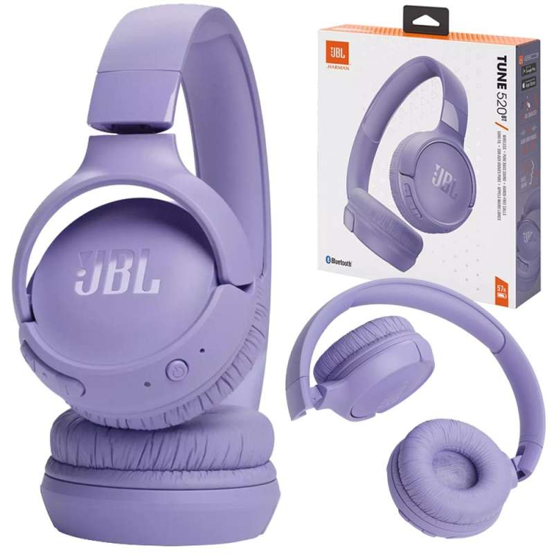 SPOTT-GR JBL Tune 520BT - Ασύρματα Over-Ear Aκουστικά Bluetooth σε Μωβ Χρώμα