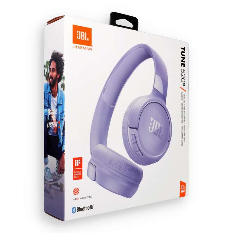 SPOTT-GR JBL Tune 520BT - Ασύρματα Over-Ear Aκουστικά Bluetooth σε Μωβ Χρώμα