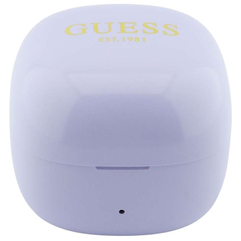 SPOTT-GR GUESS Mini Classic Earbuds - Ασύρματα In-Ear Ακουστικά Bluetooth σε Μωβ Χρώμα