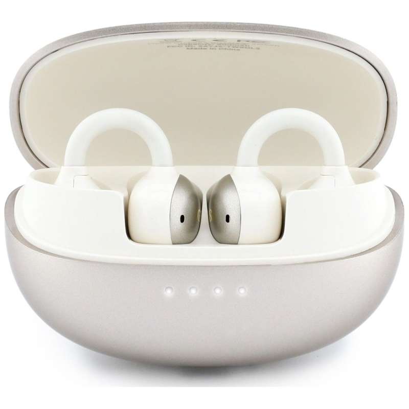 SPOTT-GR GUESS Metalic Finish Electropated Parts Classic Logo Earbuds - Ασύρματα In-Ear Ακουστικά Bluetooth σε Χρυσό Χρώμα