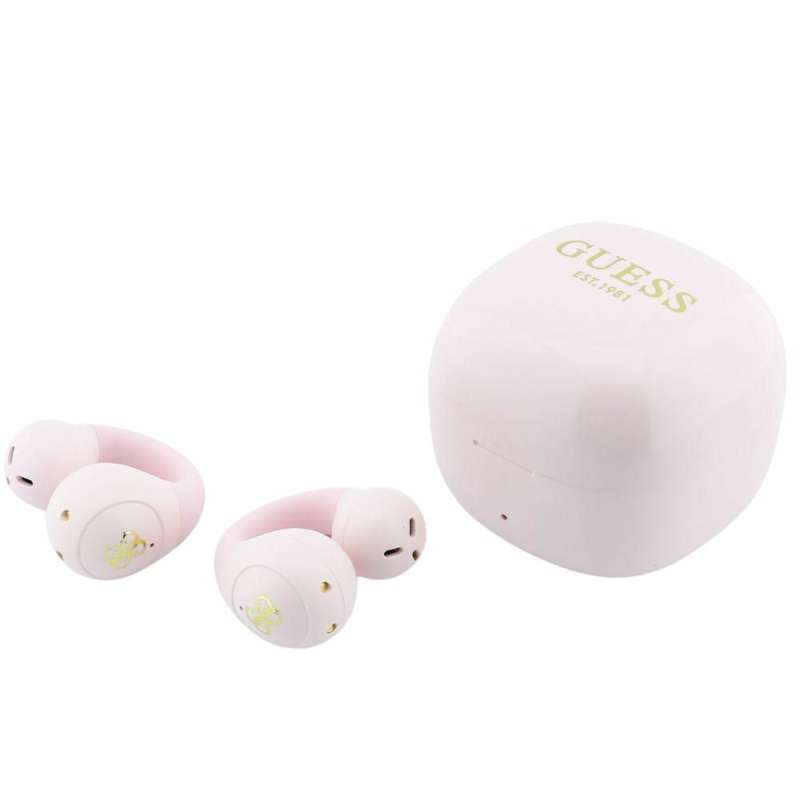 SPOTT-GR GUESS Mini Classic Earbuds - Ασύρματα In-Ear Ακουστικά Bluetooth σε Ροζ Χρώμα