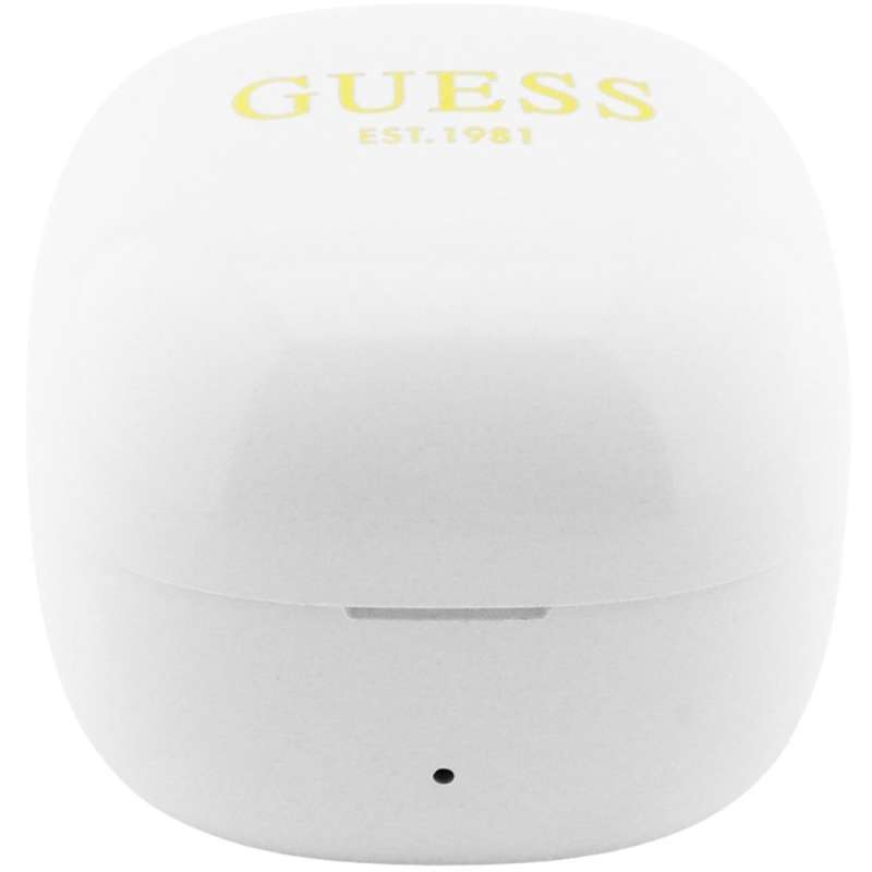 SPOTT-GR GUESS Mini Classic Earbuds - Ασύρματα In-Ear Ακουστικά Bluetooth σε Άσπρο Χρώμα