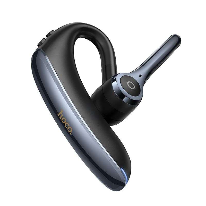 SPOTT-GR Hoco E90 - Ασύρματο In-Ear Mono Επαγγελματικό Bluetooth Headset με ENC (Ακύρωση Θορύβου) σε Μαύρο Χρώμα