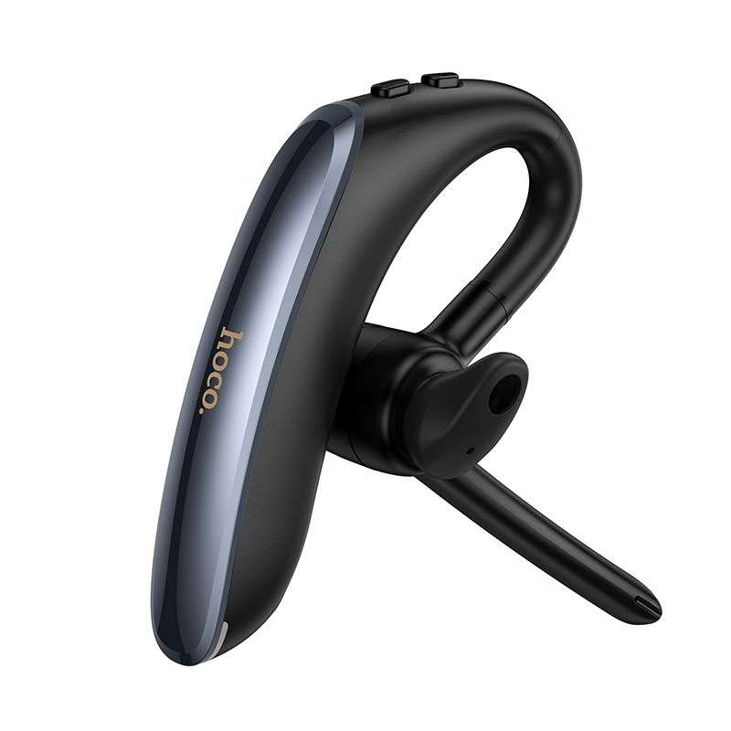 SPOTT-GR Hoco E90 - Ασύρματο In-Ear Mono Επαγγελματικό Bluetooth Headset με ENC (Ακύρωση Θορύβου) σε Μαύρο Χρώμα