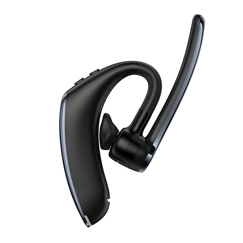 SPOTT-GR Hoco E90 - Ασύρματο In-Ear Mono Επαγγελματικό Bluetooth Headset με ENC (Ακύρωση Θορύβου) σε Μαύρο Χρώμα