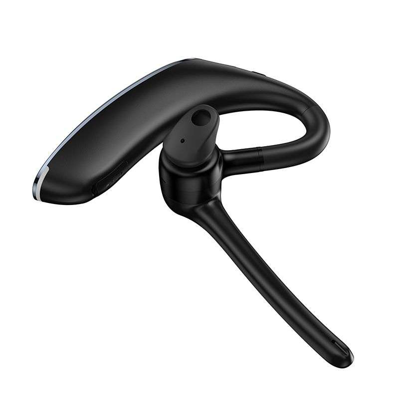 SPOTT-GR Hoco E90 - Ασύρματο In-Ear Mono Επαγγελματικό Bluetooth Headset με ENC (Ακύρωση Θορύβου) σε Μαύρο Χρώμα