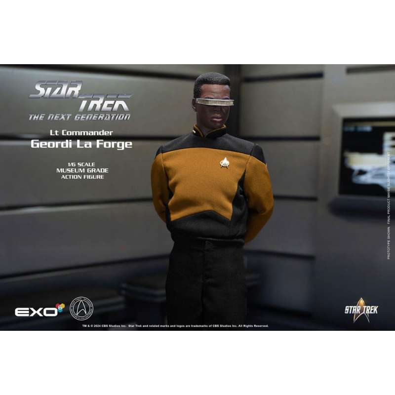 SPOTT-GR Star Trek: The Next Generation - Φιγούρα Δράσης (Αναλογία 1/6) Lt. Commander Geordi La Forge (Essentials Version) Μεγέθους 28cm