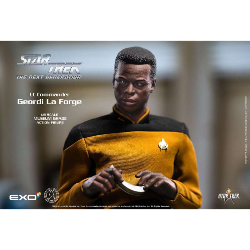 SPOTT-GR Star Trek: The Next Generation - Φιγούρα Δράσης (Αναλογία 1/6) Lt. Commander Geordi La Forge (Essentials Version) Μεγέθους 28cm