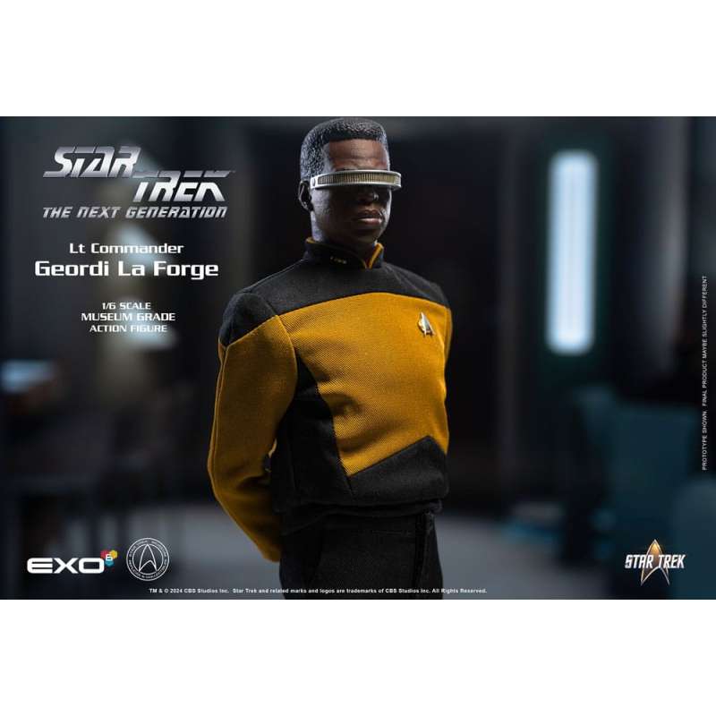 SPOTT-GR Star Trek: The Next Generation - Φιγούρα Δράσης (Αναλογία 1/6) Lt. Commander Geordi La Forge (Essentials Version) Μεγέθους 28cm