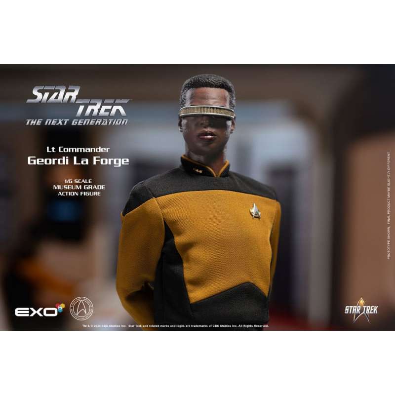 SPOTT-GR Star Trek: The Next Generation - Φιγούρα Δράσης (Αναλογία 1/6) Lt. Commander Geordi La Forge (Essentials Version) Μεγέθους 28cm