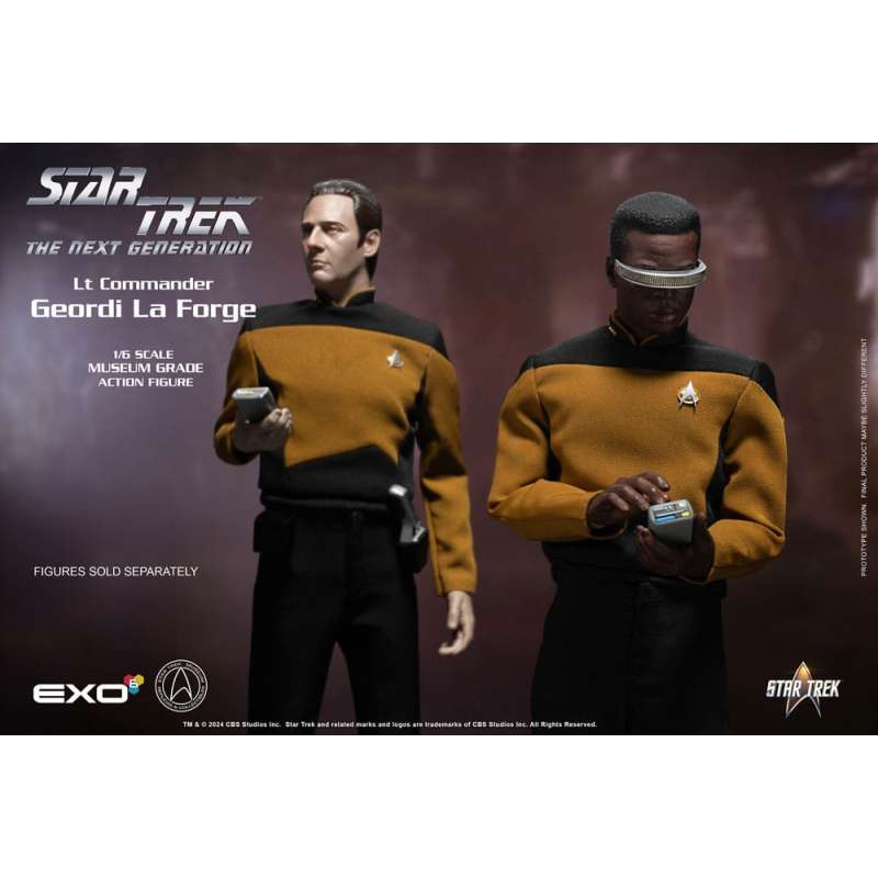 SPOTT-GR Star Trek: The Next Generation - Φιγούρα Δράσης (Αναλογία 1/6) Lt. Commander Geordi La Forge (Essentials Version) Μεγέθους 28cm