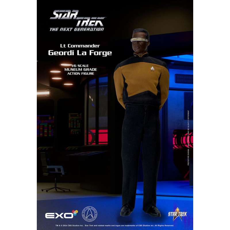 SPOTT-GR Star Trek: The Next Generation - Φιγούρα Δράσης (Αναλογία 1/6) Lt. Commander Geordi La Forge (Essentials Version) Μεγέθους 28cm