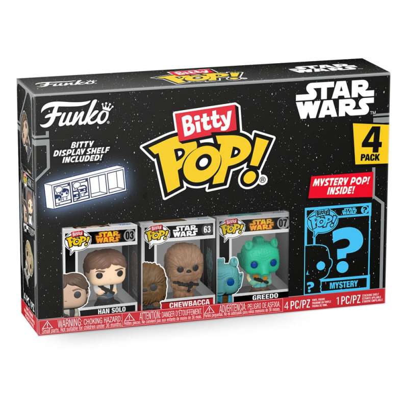 SPOTT-GR Star Wars Bitty POP! - Φιγούρες Βινυλίου Han Solo Μεγέθους 2.5cm (4-Pack)