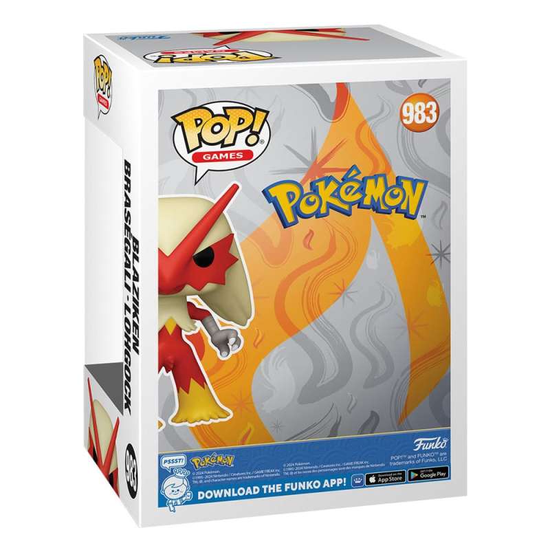 SPOTT-GR Pokémon POP! Games - Φιγούρα Βινυλίου Blaziken (EU Edition) Μεγέθους 9cm