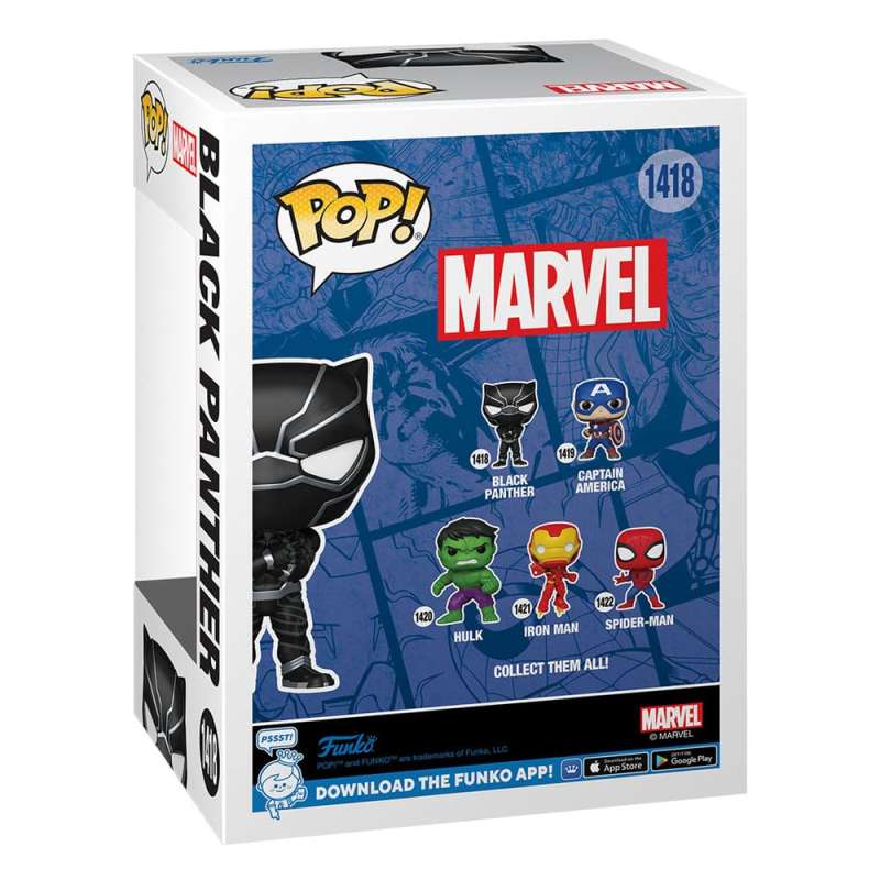 SPOTT-GR Marvel New Classics POP! - Φιγούρα Βινυλίου Black Panther Μεγέθους 9cm
