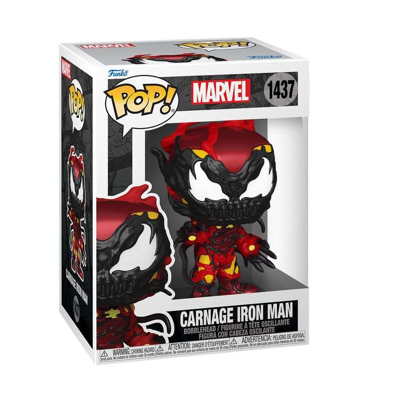 SPOTT-GR Marvel POP! - Φιγούρα Βινυλίου Carnageized - Iron Man Μεγέθους 9cm