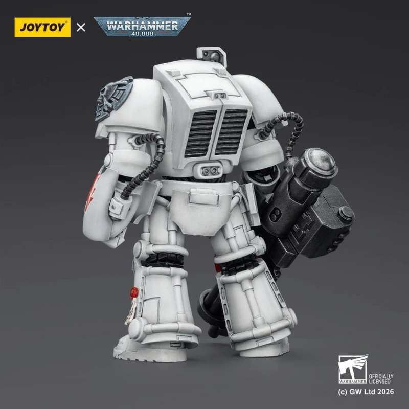 SPOTT-GR Warhammer 40,000 - Φιγούρα Δράσης White Scars Terminator 3 with Power Fist and Assault Cannon Μεγέθους 14cm
