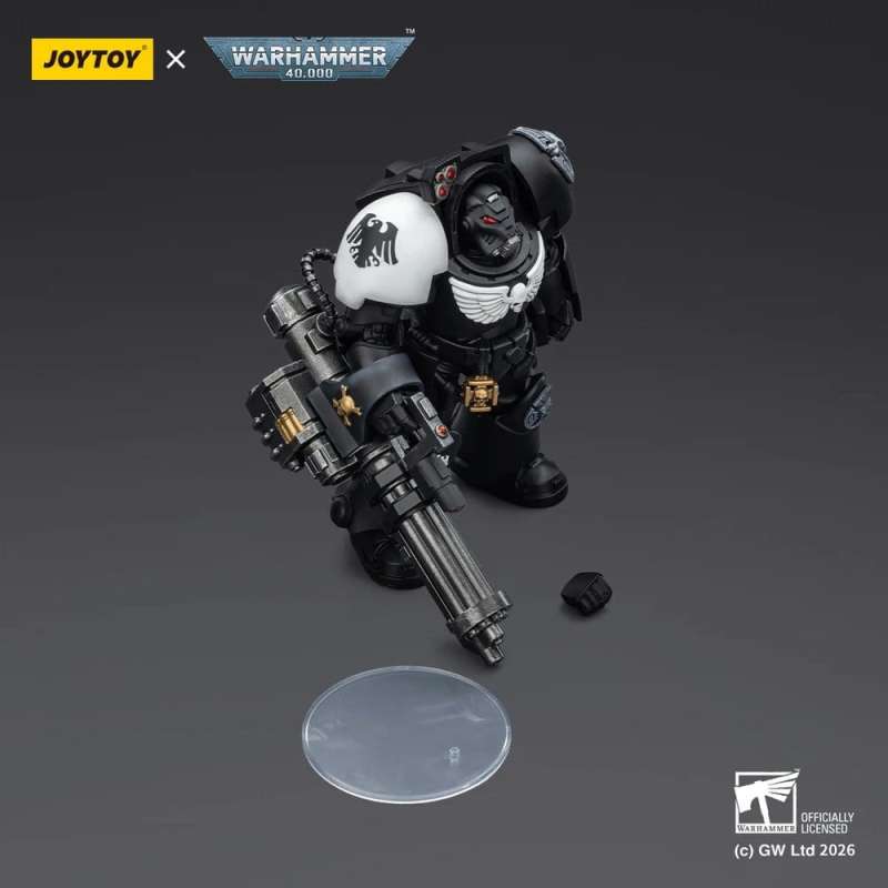 SPOTT-GR Warhammer 40,000 - Φιγούρα Δράσης Raven Guard Terminator 3 with Power Fist and Assault Cannon Μεγέθους 14cm