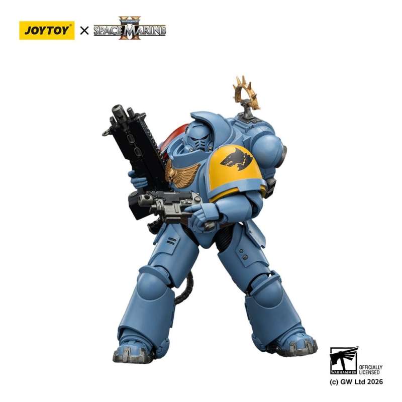SPOTT-GR Warhammer 40,000 - Φιγούρα Δράσης Space Wolves Heavy Intercessor (Game Edition) Μεγέθους 13cm