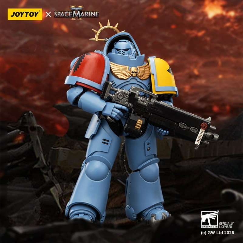 SPOTT-GR Warhammer 40,000 - Φιγούρα Δράσης Space Wolves Heavy Intercessor (Game Edition) Μεγέθους 13cm