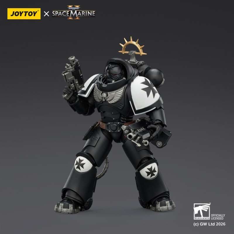 SPOTT-GR Warhammer 40,000 - Φιγούρα Δράσης Black Templars Heavy Intercessor (Game Edition) Μεγέθους 13cm