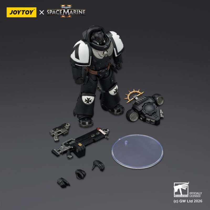 SPOTT-GR Warhammer 40,000 - Φιγούρα Δράσης Black Templars Heavy Intercessor (Game Edition) Μεγέθους 13cm